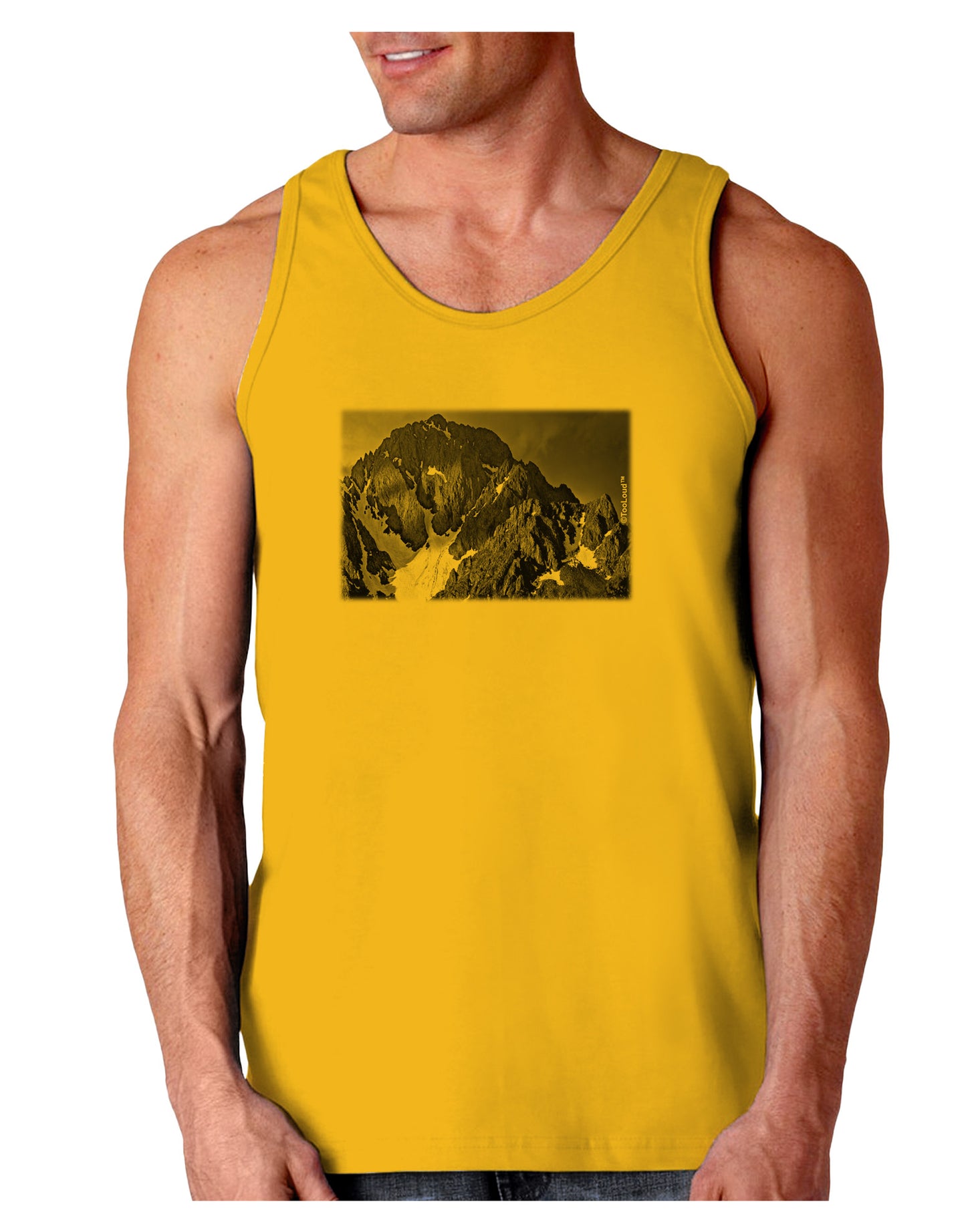 San Juan Mountain Range 2 Loose Tank Top-Loose Tank Top-TooLoud-Gold-Small-Davson Sales