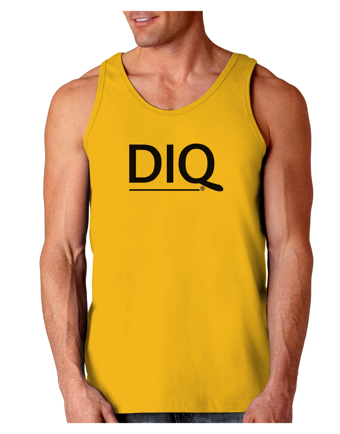 DIQ Wear Logo Loose Tank Top-Loose Tank Top-DIQ Wear-Gold-Small-Davson Sales
