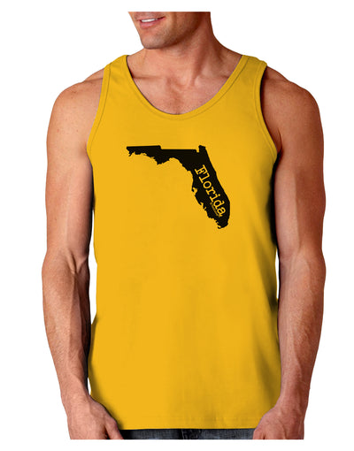 Florida - United States Shape Loose Tank Top by TooLoud-Loose Tank Top-TooLoud-Gold-Small-Davson Sales