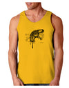 Artistic Ink Style Dinosaur Head Design Loose Tank Top by TooLoud-Loose Tank Top-TooLoud-Gold-Small-Davson Sales