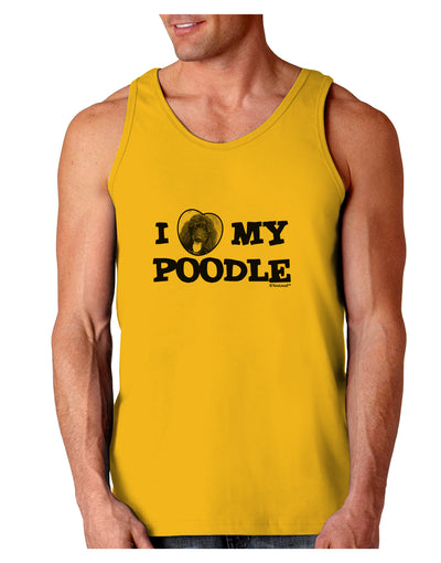 I Heart My Poodle Loose Tank Top by TooLoud-Loose Tank Top-TooLoud-Gold-Small-Davson Sales