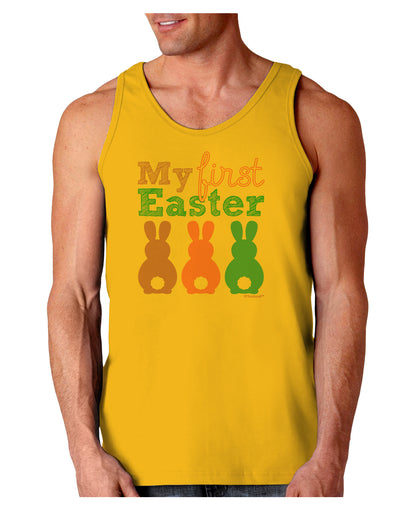 My First Easter - Three Bunnies Loose Tank Top by TooLoud-Loose Tank Top-TooLoud-Gold-Small-Davson Sales