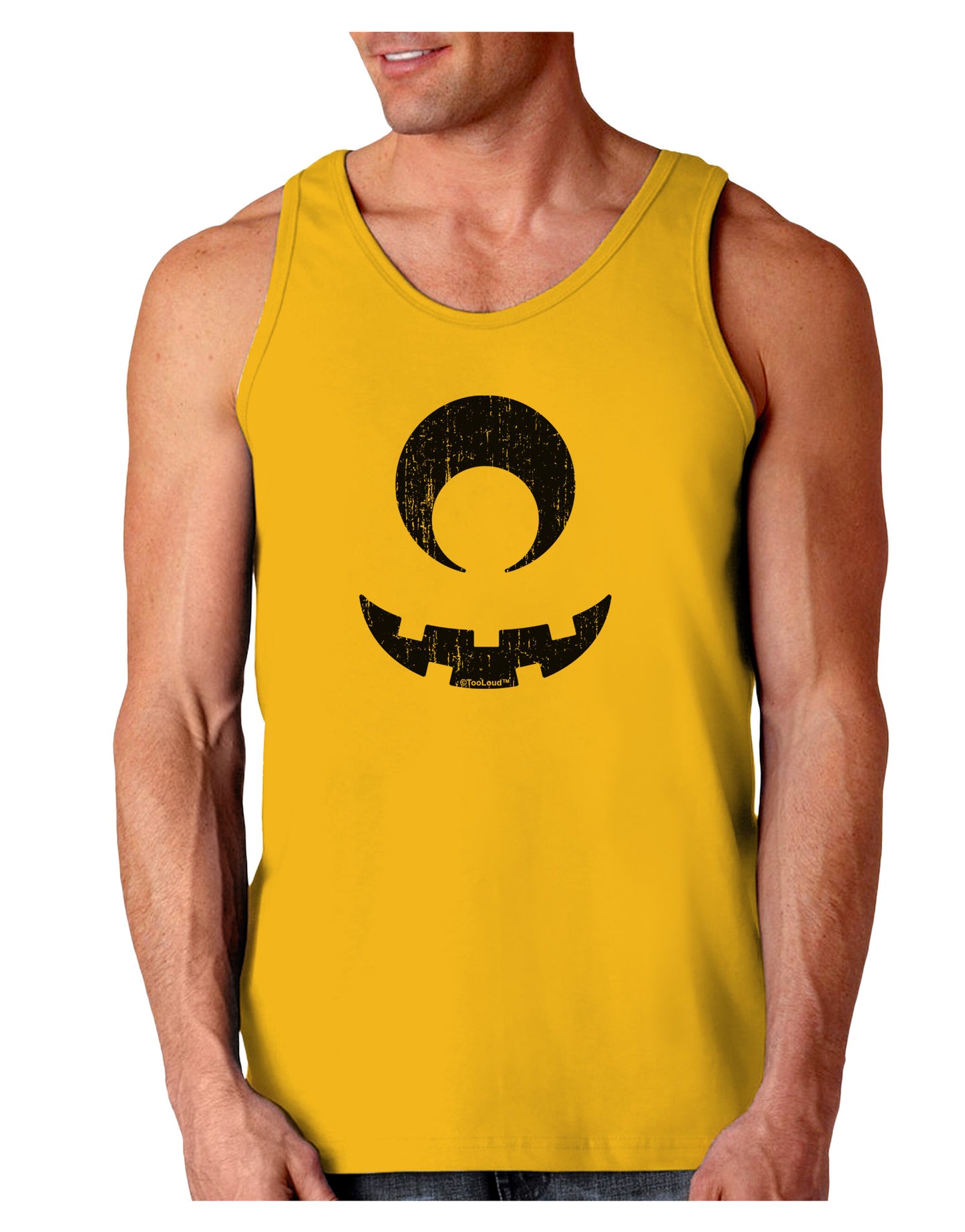 Cyclops Lantern Distressed Loose Tank Top-Loose Tank Top-TooLoud-Gold-Small-Davson Sales