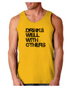 Drinks Well With Others Loose Tank Top by TooLoud-Loose Tank Top-TooLoud-Gold-Small-Davson Sales