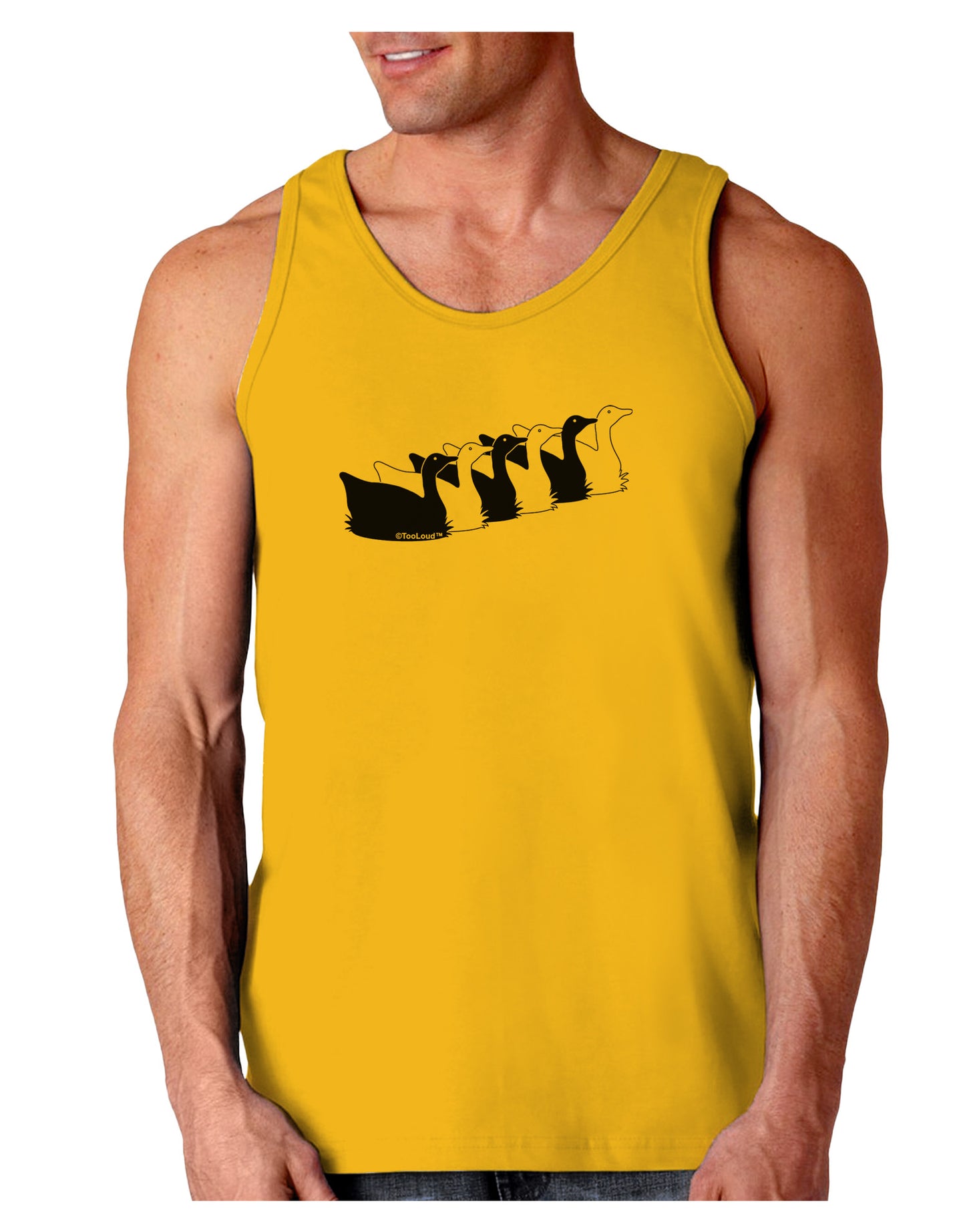 Six Geese A laying Loose Tank Top-Loose Tank Top-TooLoud-Gold-Small-Davson Sales