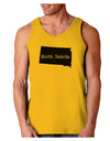 North Dakota - United States Shape Loose Tank Top by TooLoud-Loose Tank Top-TooLoud-Gold-Small-Davson Sales