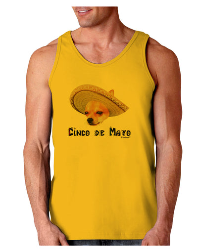 Chihuahua Dog with Sombrero - Cinco de Mayo Loose Tank Top by TooLoud-Loose Tank Top-TooLoud-Gold-Small-Davson Sales