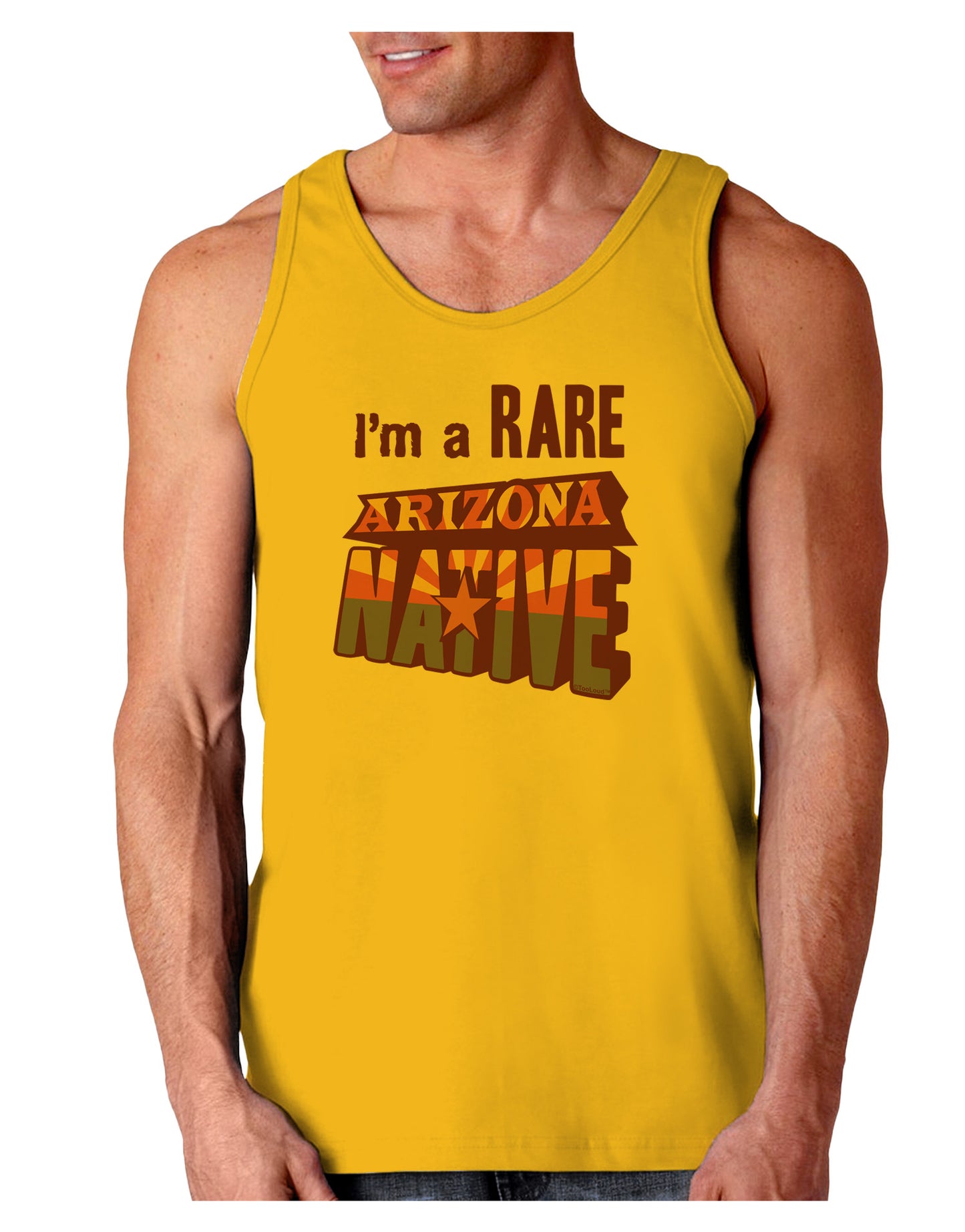I'm a Rare Arizona Native Loose Tank Top-Loose Tank Top-TooLoud-Gold-Small-Davson Sales