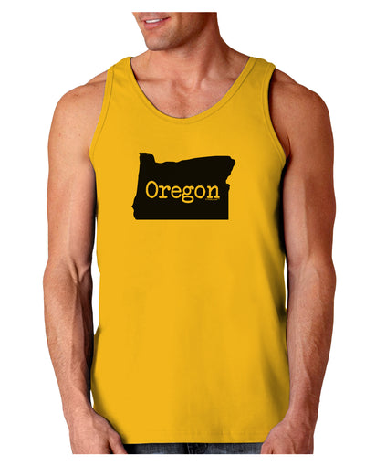 Oregon - United States Shape Loose Tank Top by TooLoud-Loose Tank Top-TooLoud-Gold-Small-Davson Sales