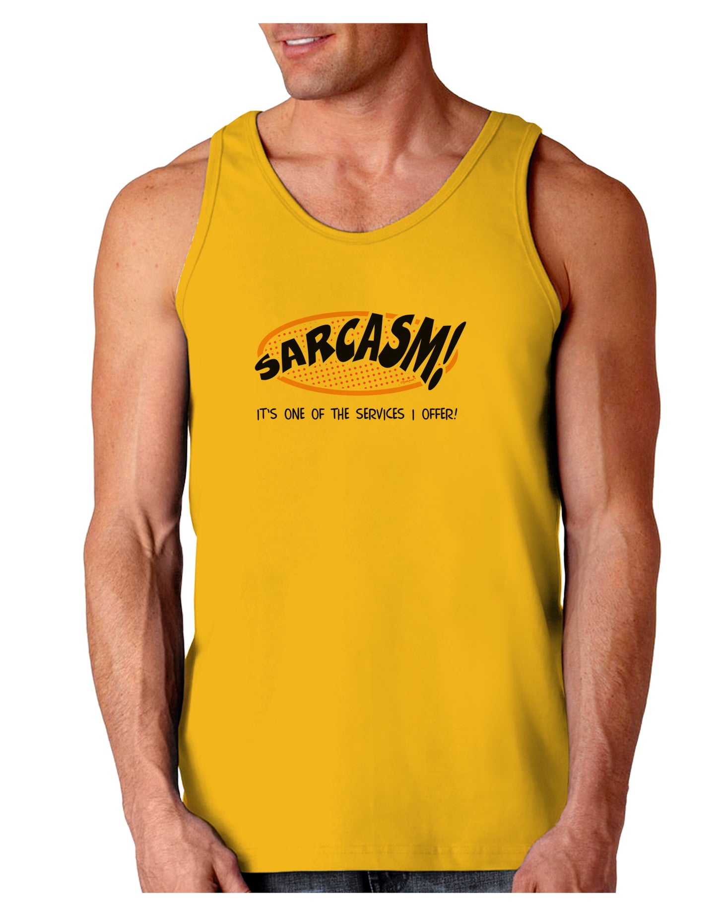 Sarcasm One Of The Services That I Offer Loose Tank Top-Loose Tank Top-TooLoud-Gold-Small-Davson Sales