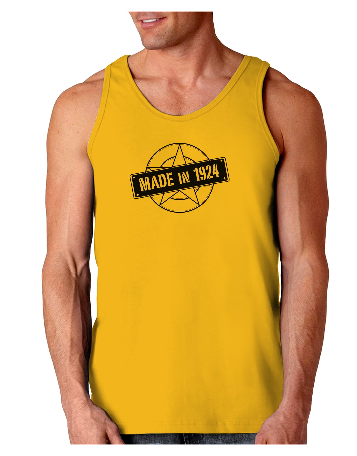 Made In Birth Year 1924 Loose Tank Top-Loose Tank Top-TooLoud-Gold-Small-Davson Sales
