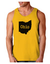 Ohio - United States Shape Loose Tank Top by TooLoud-Loose Tank Top-TooLoud-Gold-Small-Davson Sales