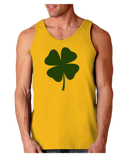 Lucky Four Leaf Clover St Patricks Day Loose Tank Top-Loose Tank Top-TooLoud-Gold-Small-Davson Sales