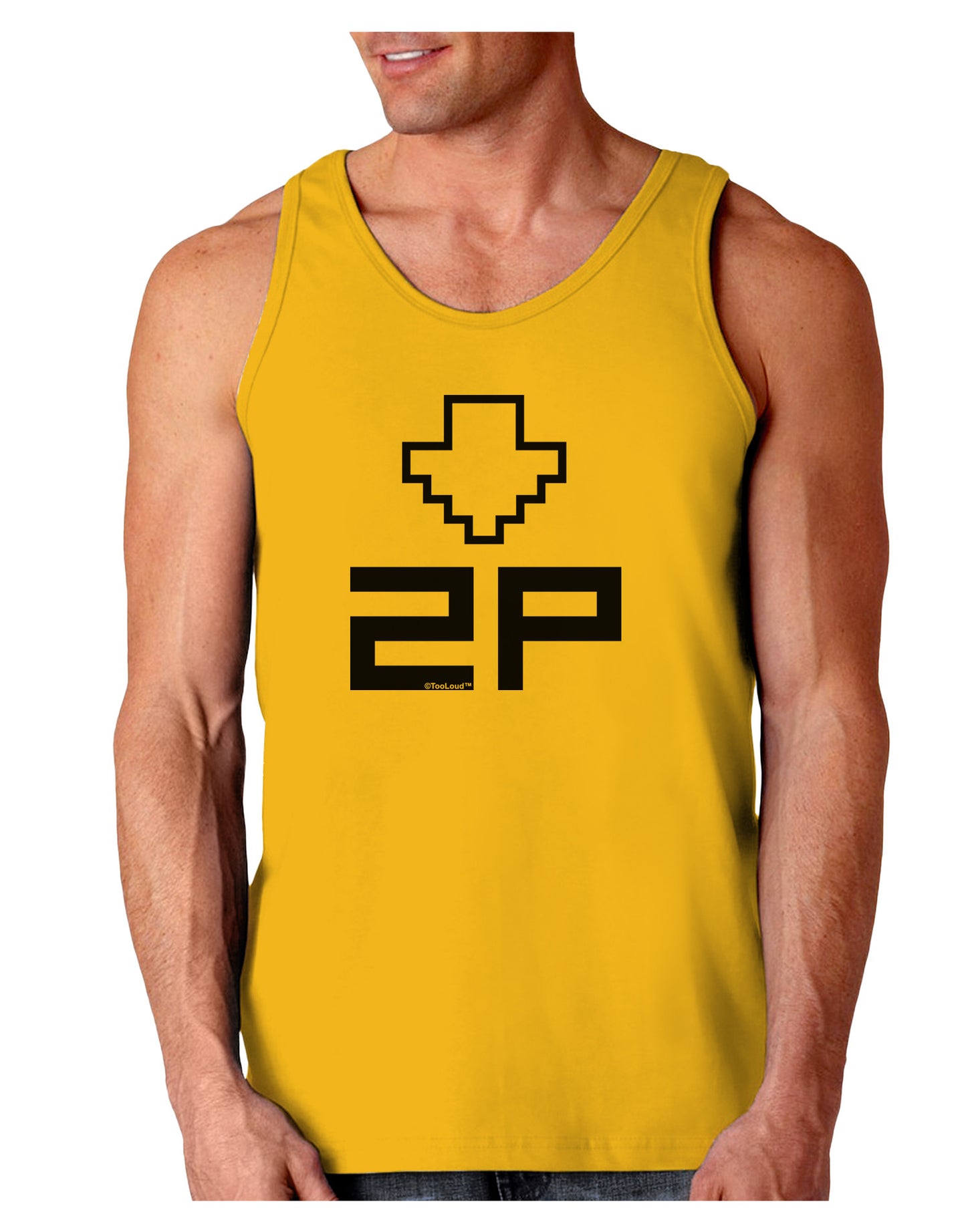 Player Two Selection Icon Loose Tank Top-Loose Tank Top-TooLoud-Gold-Small-Davson Sales