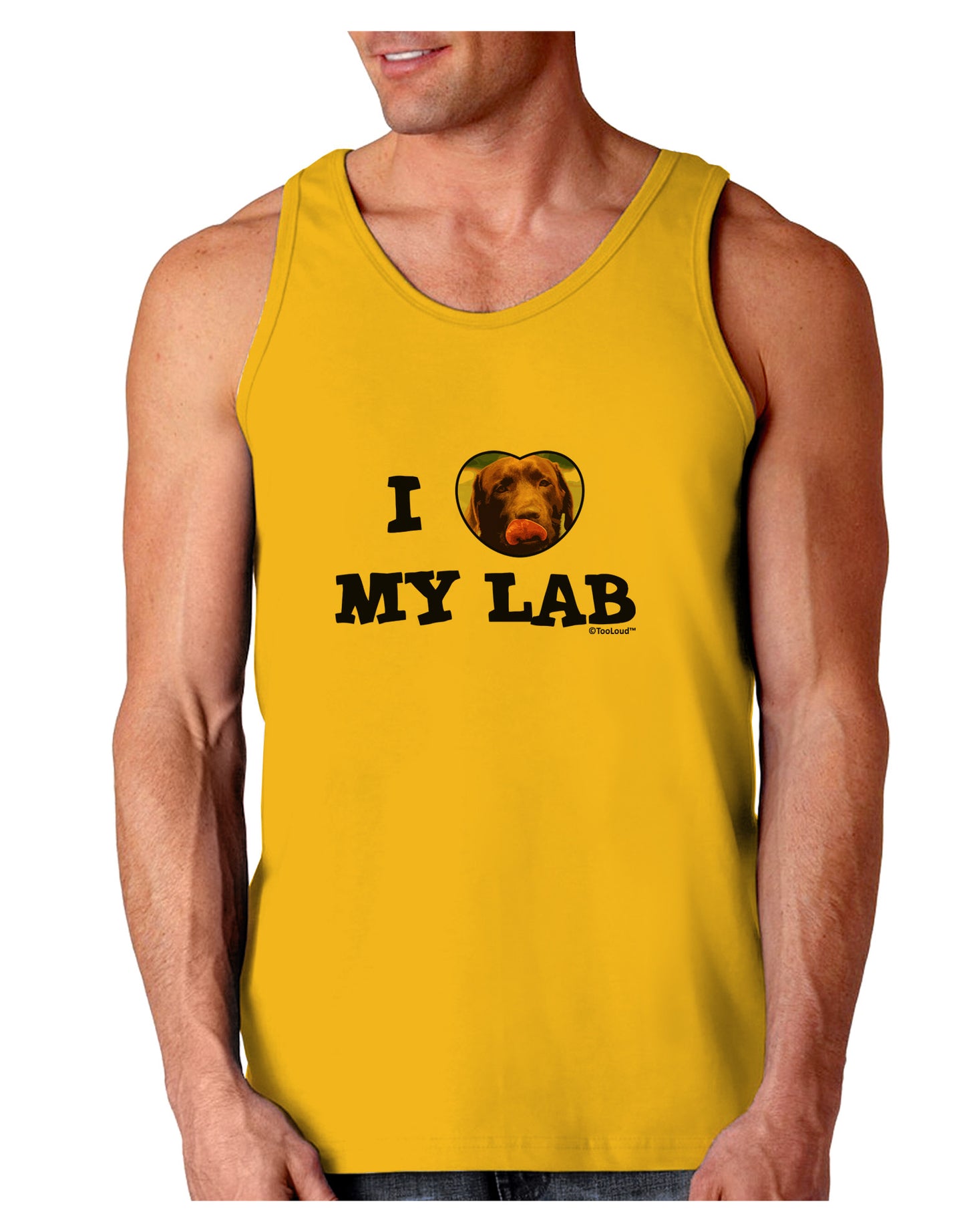 I Heart My Lab Loose Tank Top-Loose Tank Top-TooLoud-Gold-Small-Davson Sales