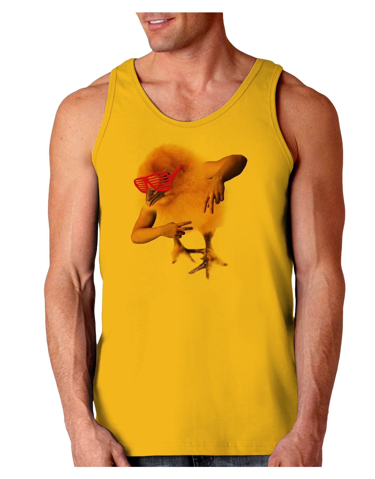 Bro Chick Loose Tank Top-Mens-LooseTanktops-TooLoud-Gold-Small-Davson Sales