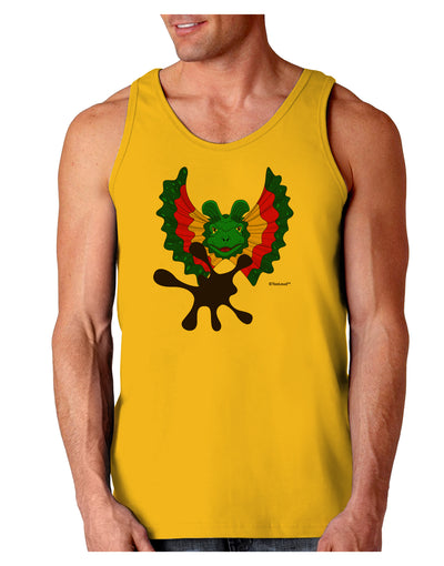 Dilophosaurus Design - Spit Loose Tank Top by TooLoud-Loose Tank Top-TooLoud-Gold-Small-Davson Sales