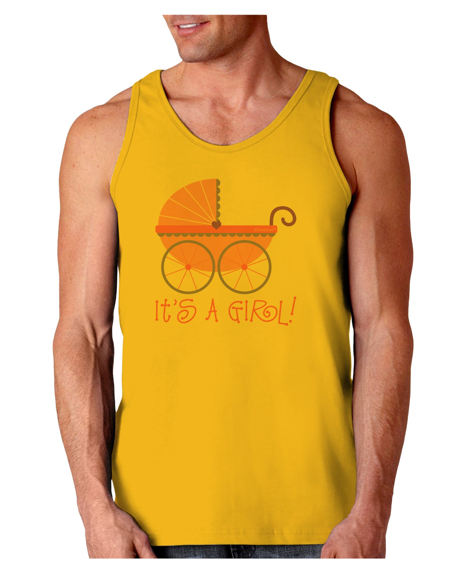 It's a Girl - Baby Carriage Loose Tank Top-Loose Tank Top-TooLoud-Gold-Small-Davson Sales