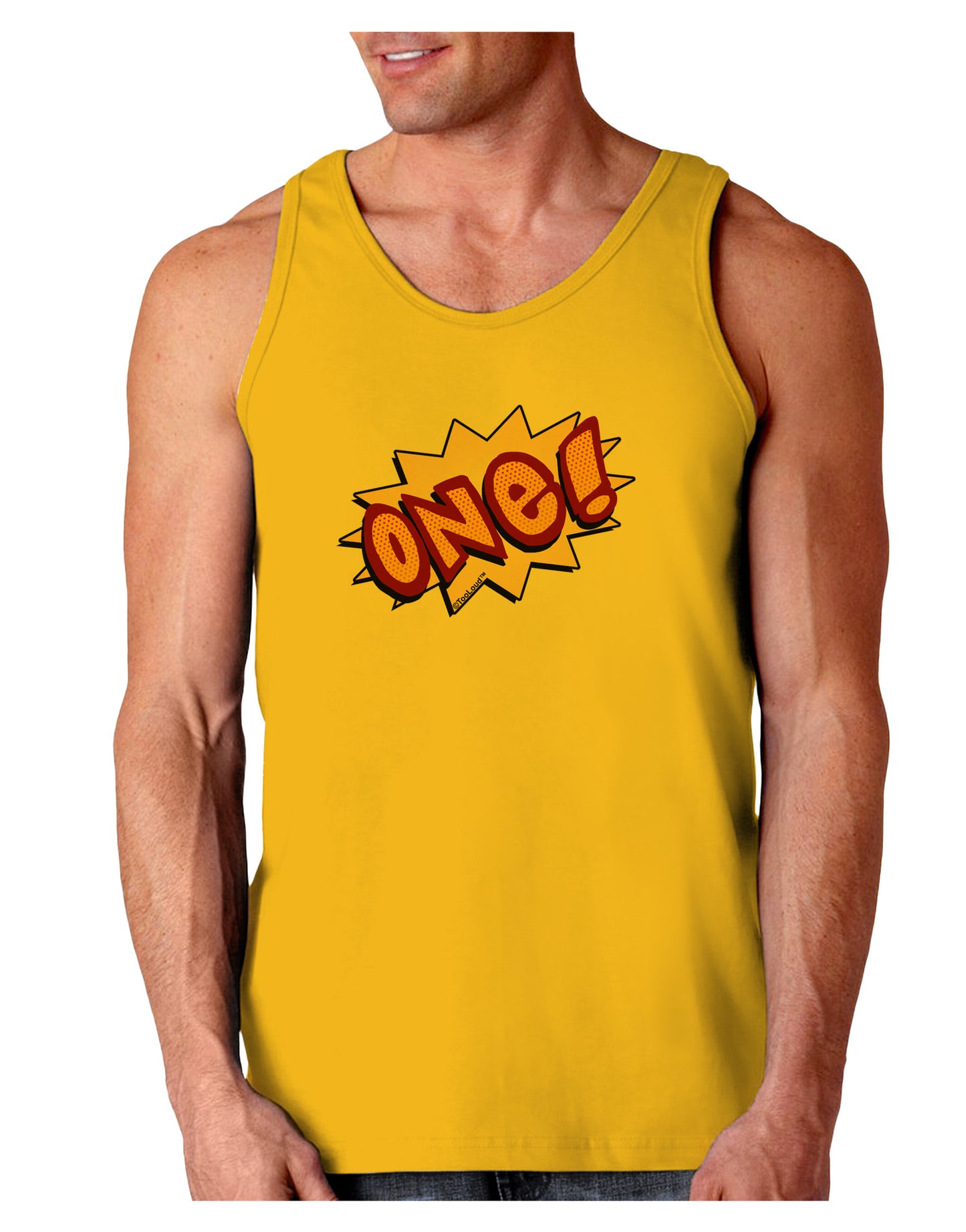 Onomatopoeia One Birthday Loose Tank Top-Loose Tank Top-TooLoud-Gold-Small-Davson Sales