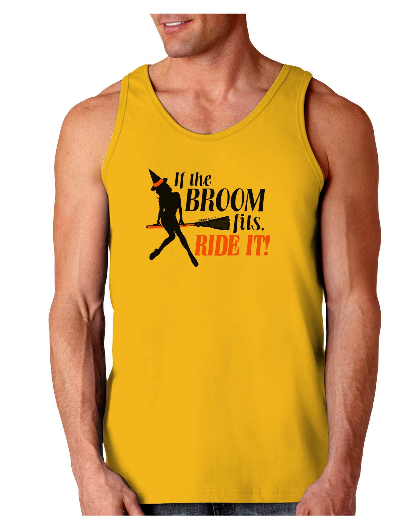 Ride It Orange Loose Tank Top-Loose Tank Top-TooLoud-Gold-Small-Davson Sales
