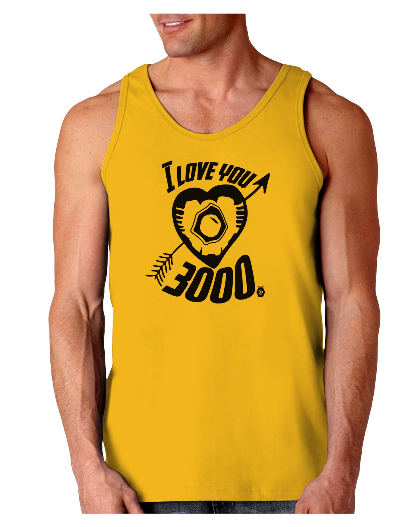 TooLoud I Love You 3000 Loose Tank Top-Mens-LooseTanktops-TooLoud-Gold-Small-Davson Sales