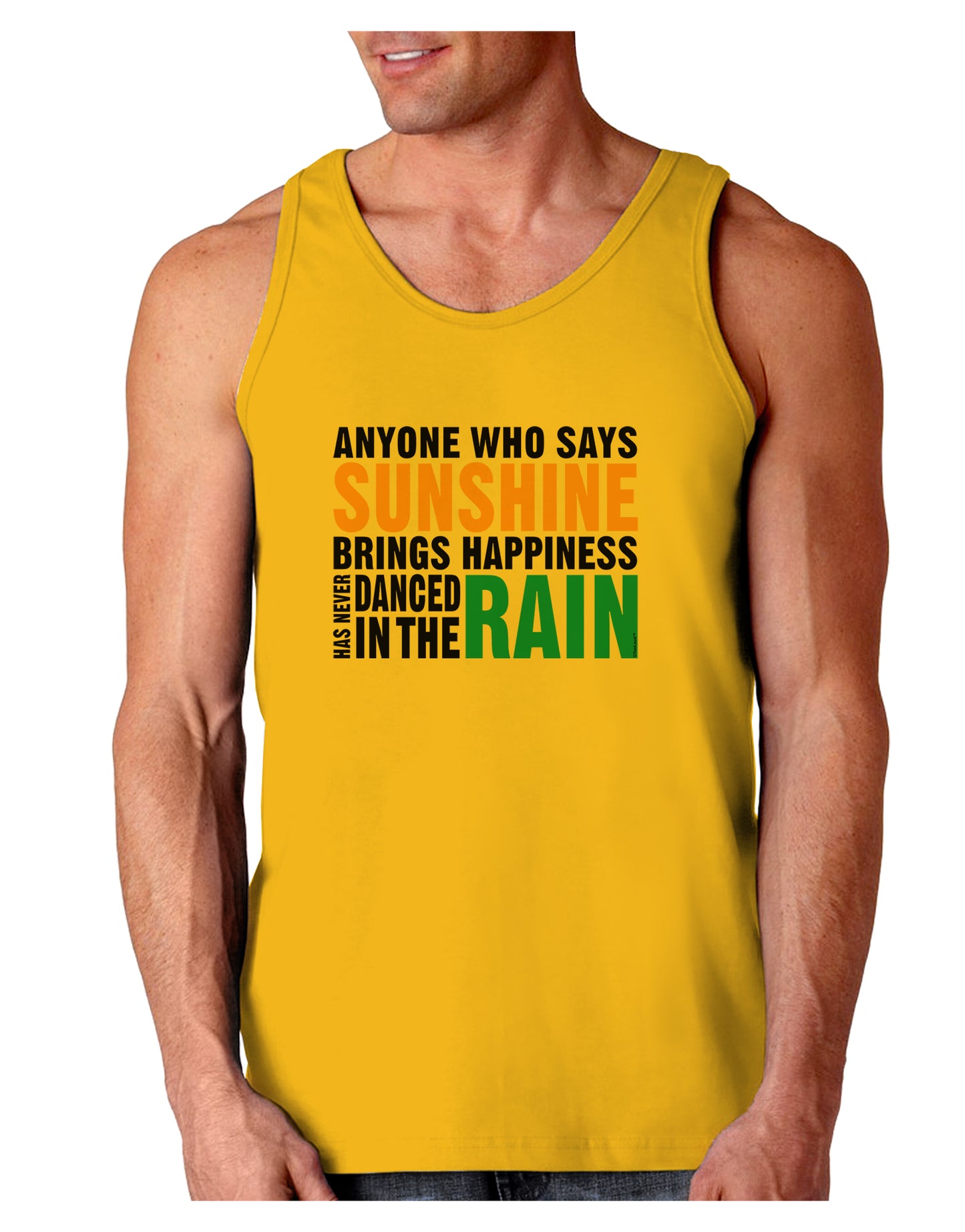 Anyone Who Says Sunshine Inspirational Quote Loose Tank Top-Loose Tank Top-TooLoud-Gold-Small-Davson Sales