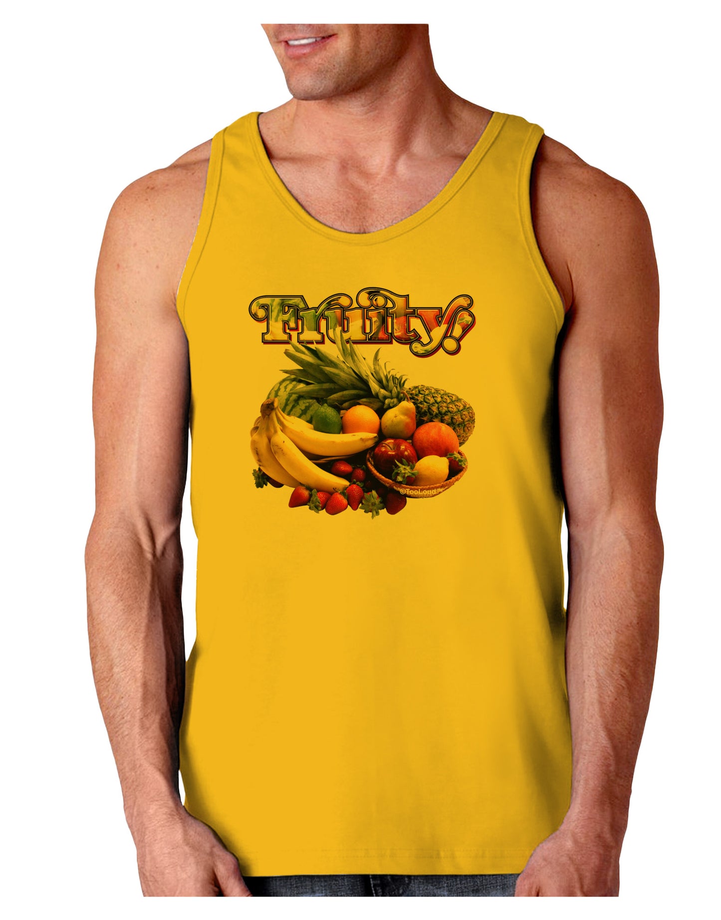 Fruity Fruit Basket 2 Loose Tank Top-Loose Tank Top-TooLoud-Gold-Small-Davson Sales