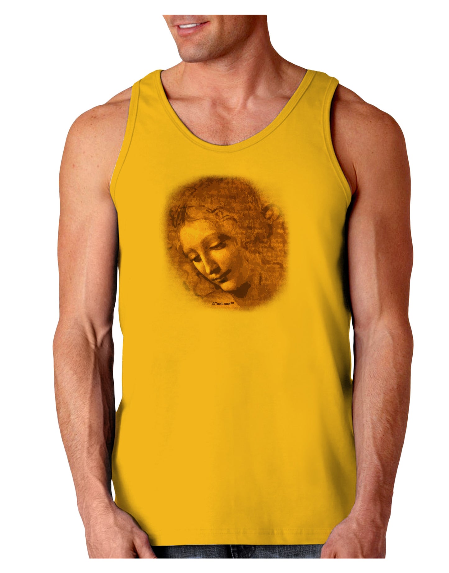 Lady With Disheveled Hair Loose Tank Top-Loose Tank Top-TooLoud-Gold-Small-Davson Sales