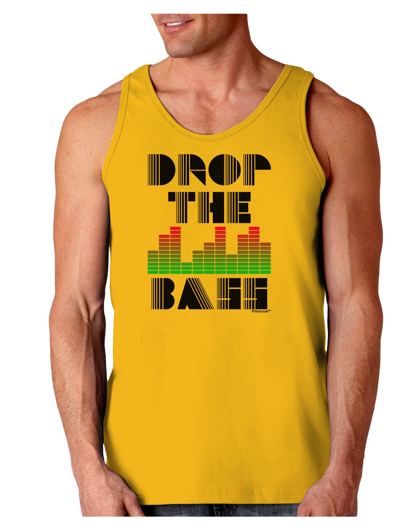 Drop the Bass Loose Tank Top-Loose Tank Top-TooLoud-Gold-Small-Davson Sales