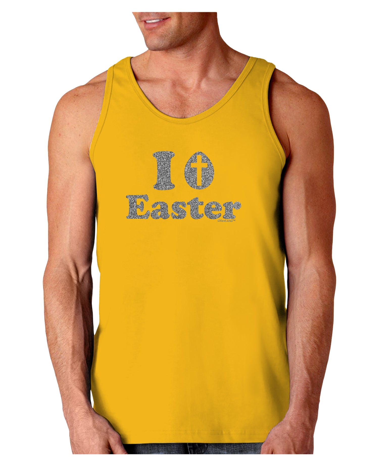I Egg Cross Easter - Silver Glitter Loose Tank Top by TooLoud-Loose Tank Top-TooLoud-Gold-Small-Davson Sales