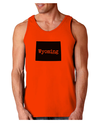 TooLoud Wyoming - United States Shape Loose Tank Top-Loose Tank Top-TooLoud-Orange-Small-Davson Sales