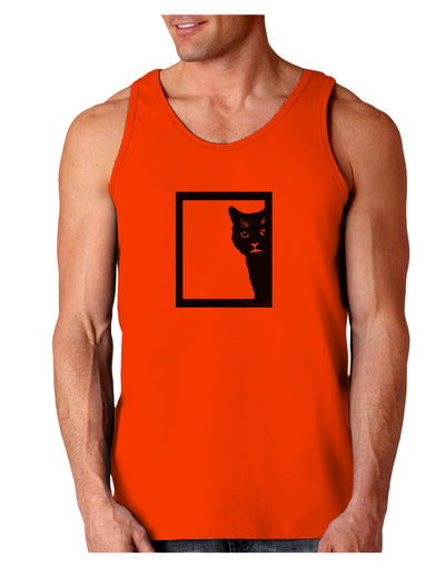 Cat Peeking Loose Tank Top by TooLoud-Loose Tank Top-TooLoud-Orange-Small-Davson Sales