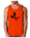 State of Texas Flag Design - Distressed Loose Tank Top-Loose Tank Top-TooLoud-Orange-Small-Davson Sales