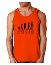 Evolution of Man Loose Tank Top by TooLoud-Loose Tank Top-TooLoud-Orange-Small-Davson Sales