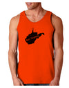 West Virginia - United States Shape Loose Tank Top-Loose Tank Top-TooLoud-Orange-Small-Davson Sales