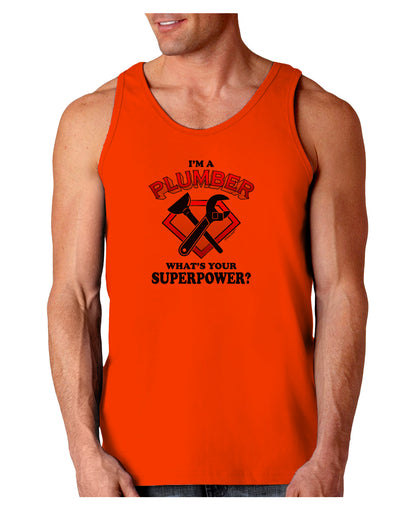 Plumber - Superpower Loose Tank Top-Loose Tank Top-TooLoud-Orange-Small-Davson Sales