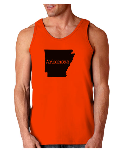 Arkansas - United States Shape Loose Tank Top by TooLoud-Loose Tank Top-TooLoud-Orange-Small-Davson Sales