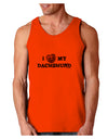 I Heart My Dachshund Loose Tank Top by TooLoud-Loose Tank Top-TooLoud-Orange-Small-Davson Sales