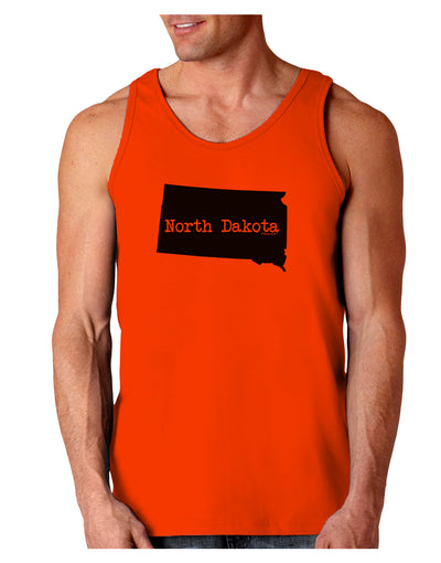 North Dakota - United States Shape Loose Tank Top by TooLoud-Loose Tank Top-TooLoud-Orange-Small-Davson Sales