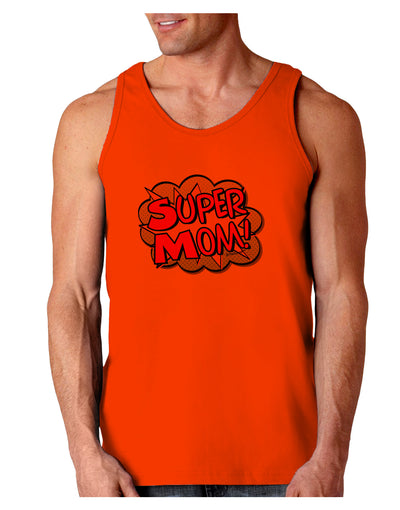 Super Mom - Superhero Comic Style Loose Tank Top-Loose Tank Top-TooLoud-Orange-Small-Davson Sales