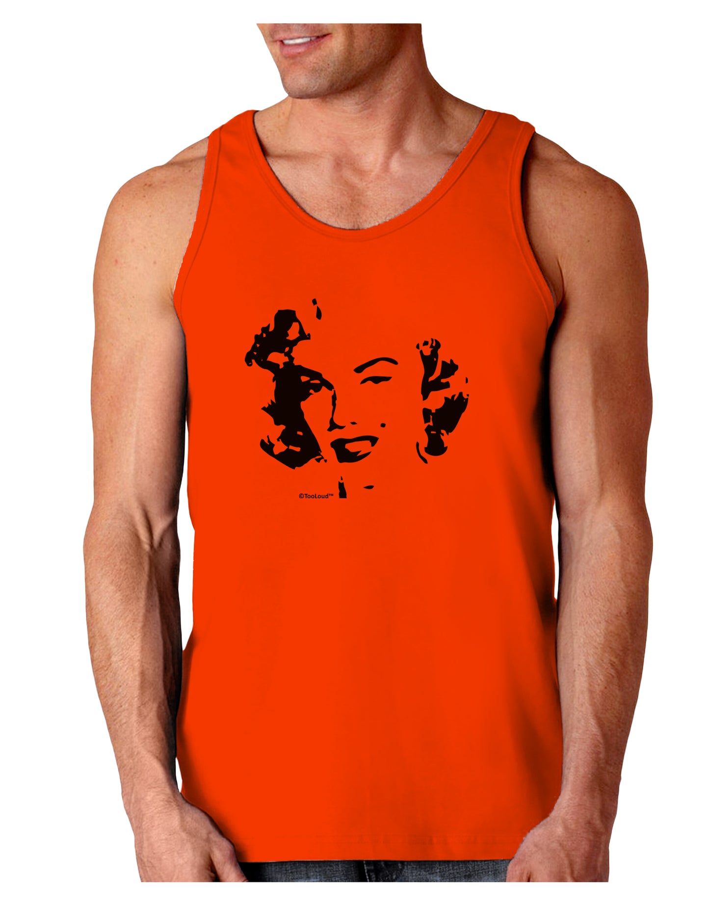Marilyn Monroe Cutout Design Loose Tank Top by TooLoud-Loose Tank Top-TooLoud-Orange-Small-Davson Sales