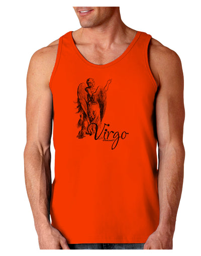 Virgo Illustration Loose Tank Top-Loose Tank Top-TooLoud-Orange-Small-Davson Sales