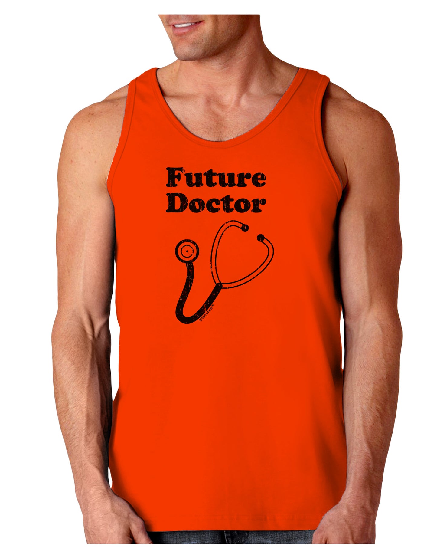 Future Doctor Distressed Loose Tank Top-Loose Tank Top-TooLoud-Orange-Small-Davson Sales