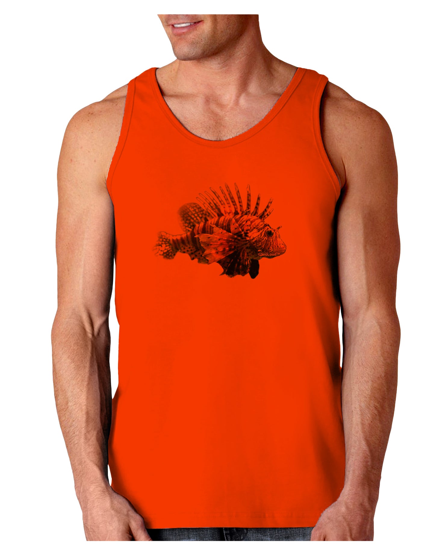 Lionfish Loose Tank Top-Loose Tank Top-TooLoud-Orange-Small-Davson Sales