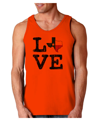 Texas Love Distressed Design Loose Tank Top by TooLoud-Loose Tank Top-TooLoud-Orange-Small-Davson Sales