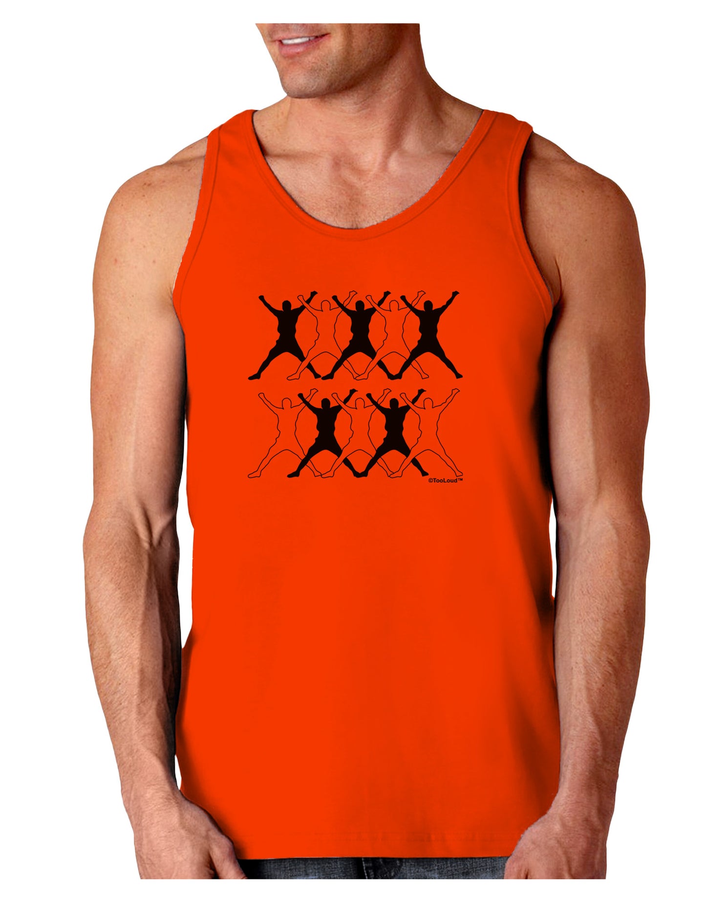 Ten Lords A Leaping Text Loose Tank Top-Loose Tank Top-TooLoud-Orange-Small-Davson Sales