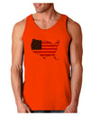 United States Cutout - American Flag Design Loose Tank Top by TooLoud-Loose Tank Top-TooLoud-Orange-Small-Davson Sales