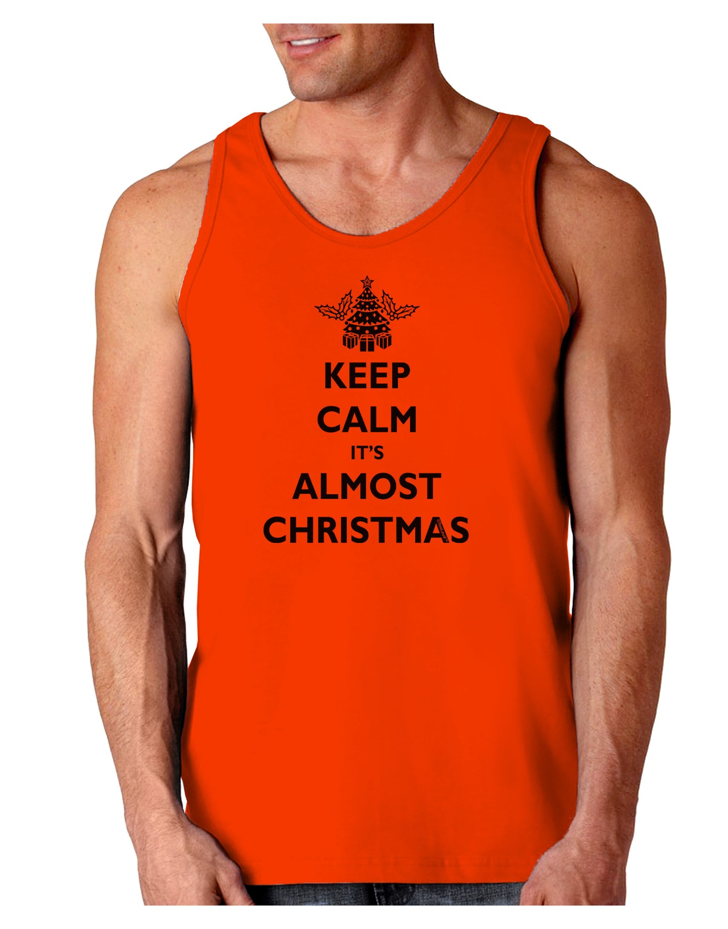 Keep Calm It's Almost Christmas Loose Tank Top-Loose Tank Top-TooLoud-Orange-Small-Davson Sales