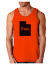 Utah - United States Shape Loose Tank Top by TooLoud-Loose Tank Top-TooLoud-Orange-Small-Davson Sales