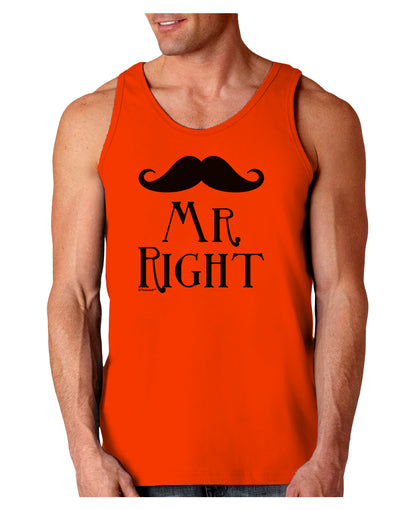 - Mr Right Loose Tank Top-Loose Tank Top-TooLoud-Orange-Small-Davson Sales